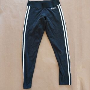 Adidas Women’s Black Stripe Workout Leggings S/XS